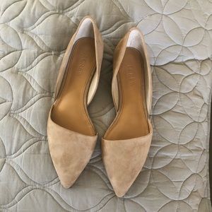 J. Crew Zoe Suede D’Orsay Flats